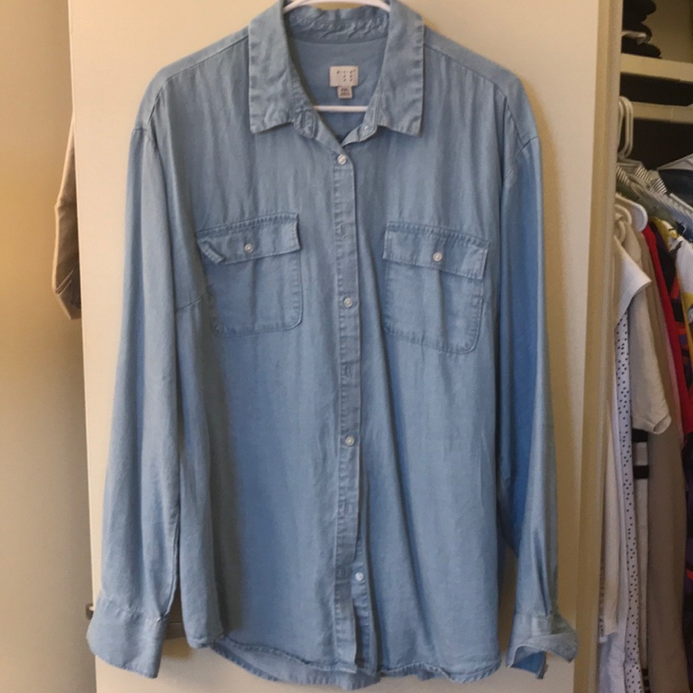 Button down jean shirt
